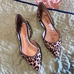 Sam Edelman Brown Leopard Print Flats